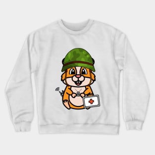 Funny hamster is a medic Crewneck Sweatshirt